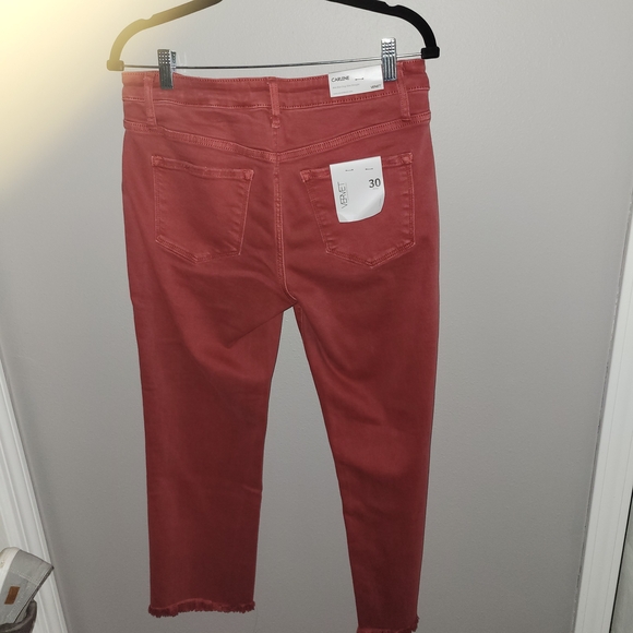 VERVET BY FLYING MONKEY Red Ankle Jeans - Picture 5 of 7
